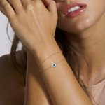 Dainty Gold Bracelets for Women, 14K Gold Filled Adjustable Layered Bracelet Cute Evil Eye Oval Chain Pearl Bar Turtle Gold Bracelets for Women Jewelry - Image 3